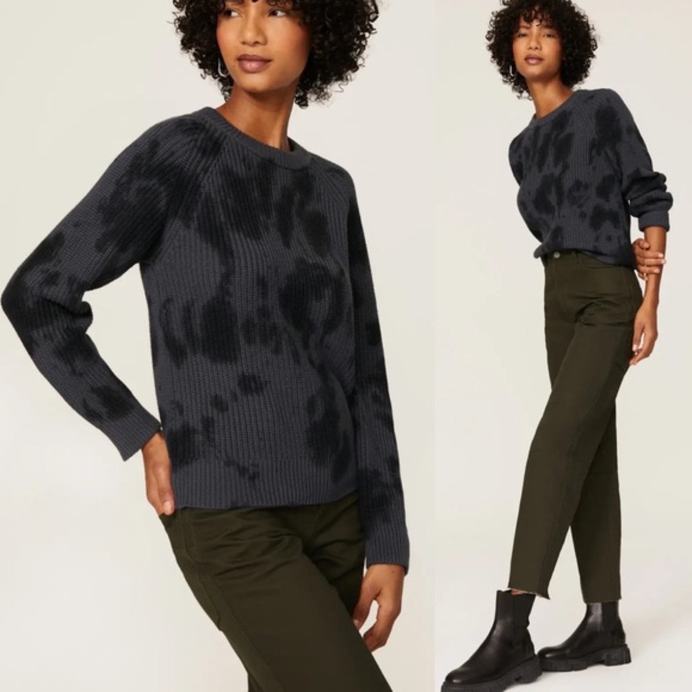 New Rails Venus Iron Black Tie Dye Sweater sz M